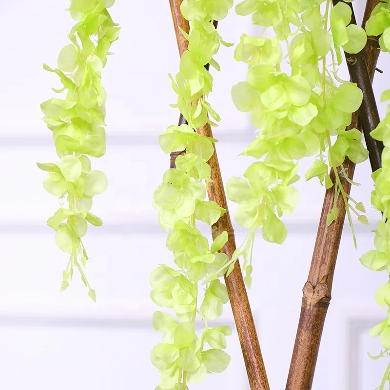 Wisteria artificial hanging flower wedding flower background wall decoration silk wisteria flowers