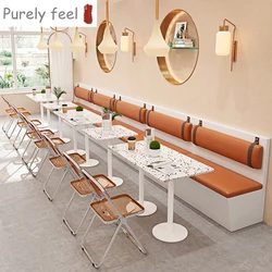 PurelyFeel Best price commercial hotel blue U shape booth seating modern restaurant sofa bench for sale