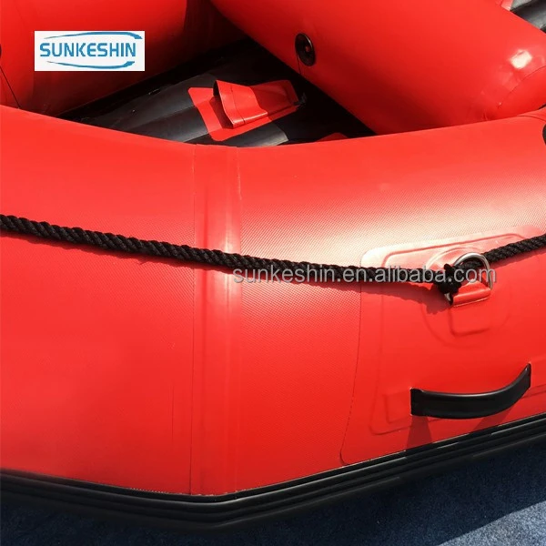 CE China Factory Customized red Inflatable Boat PVC Cheap Plastic Fishing Boat For Sale