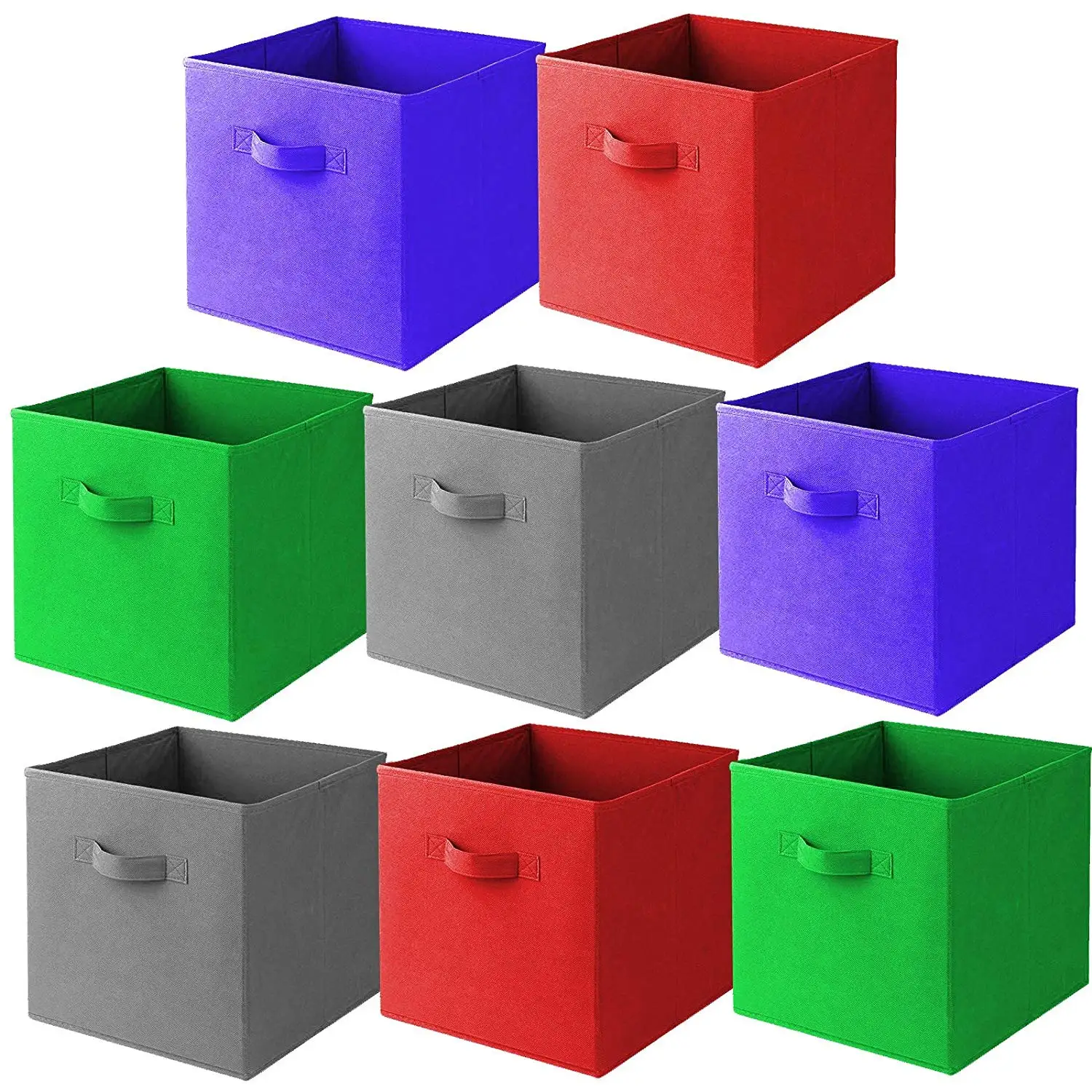 Hot Sale Collapsible Foldable Fabric Cloth Storage Cube With Handles