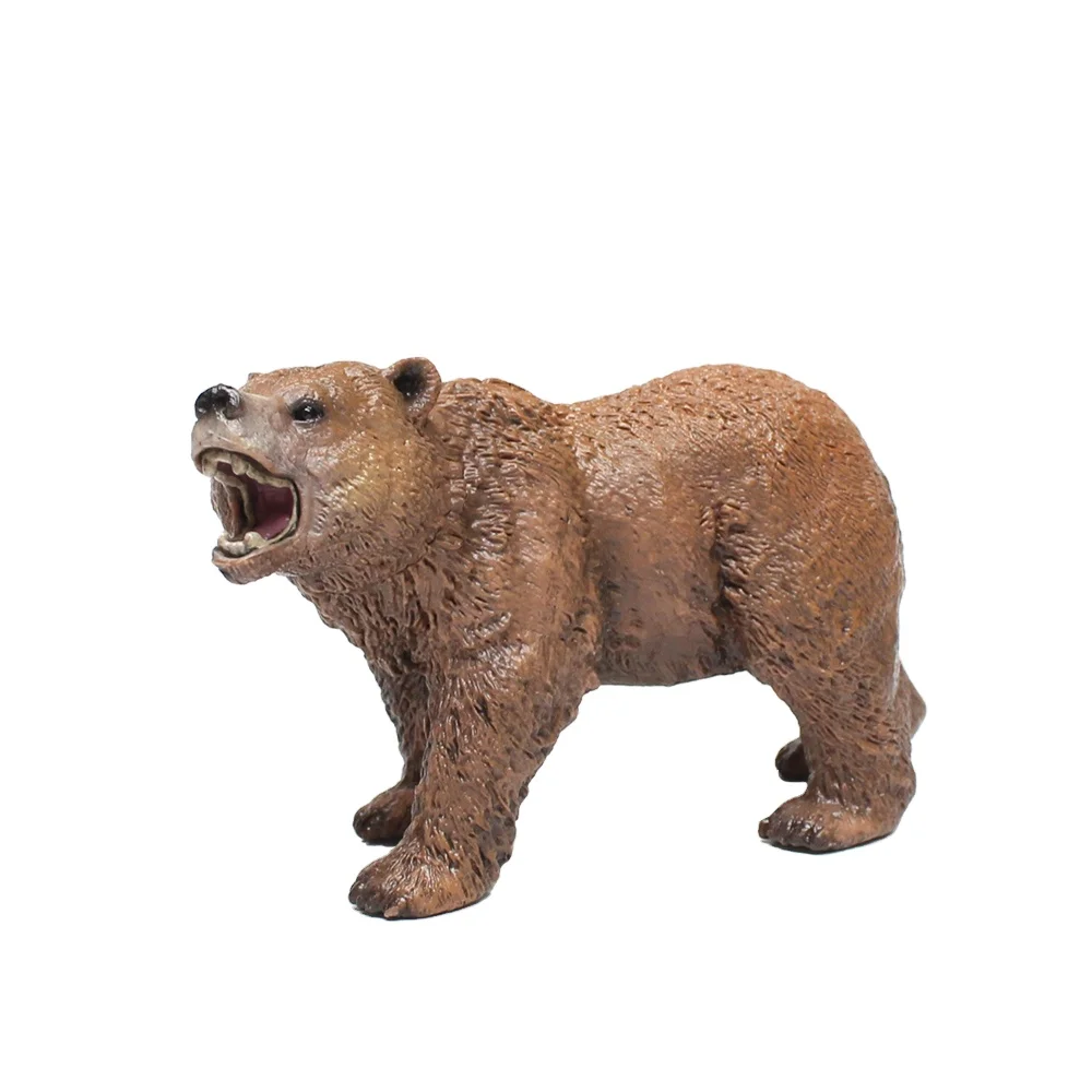 Jungle animal figurines toy plastic bear model