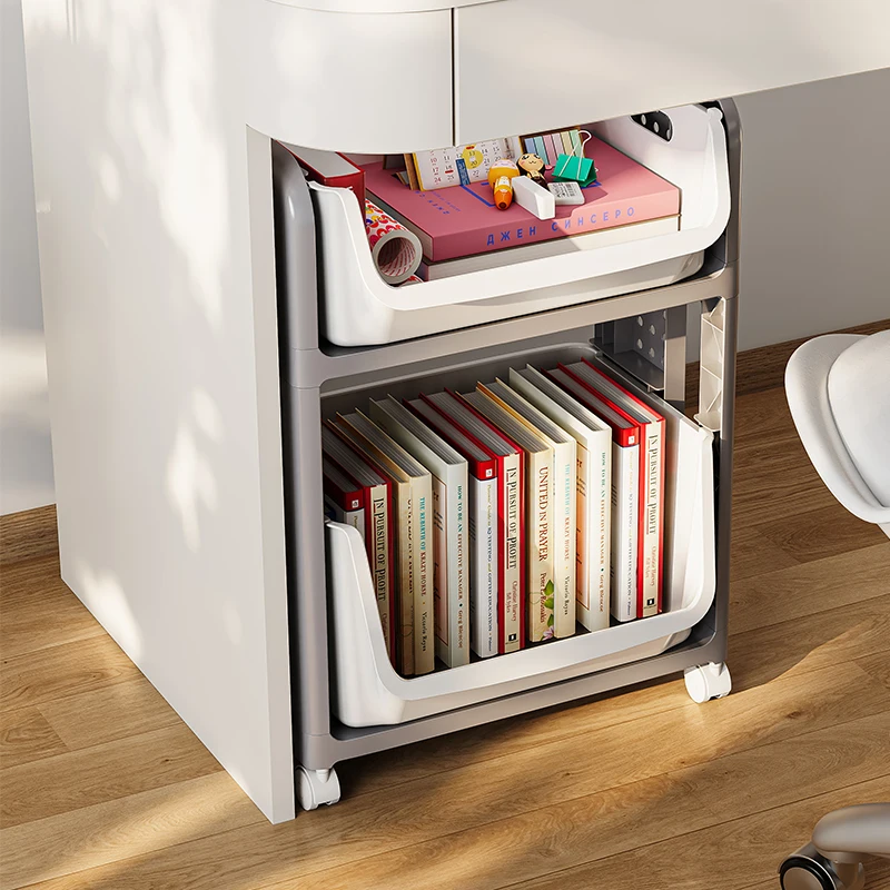 Wannuo Flexible Simple Plastic PP Storage Rack Multi-layer Movable Large Capacity Backpack Rack For Children