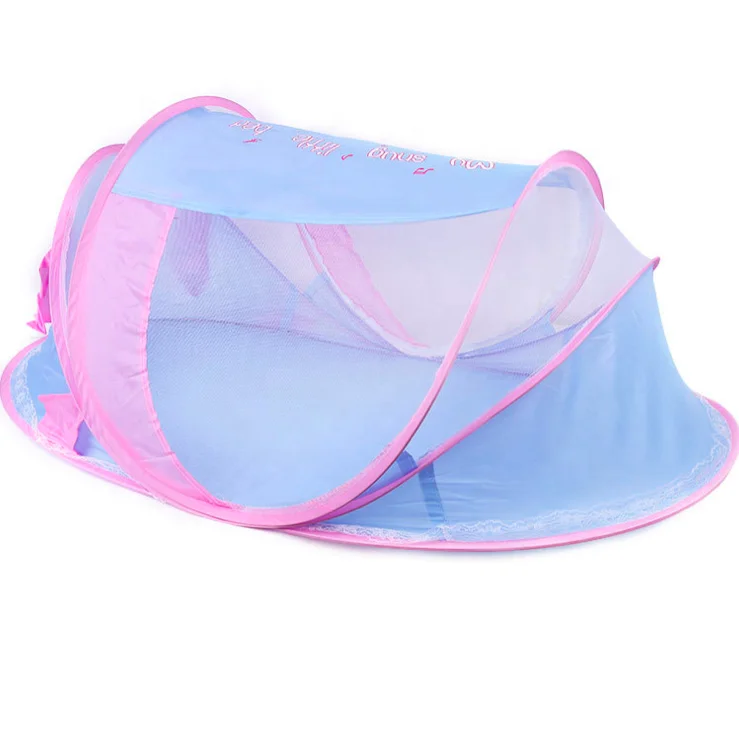 2022 Foldable Infant Pop Up Cot Bed Mosquito Fold Net Tent outdoor camping tent mosquito net for kids