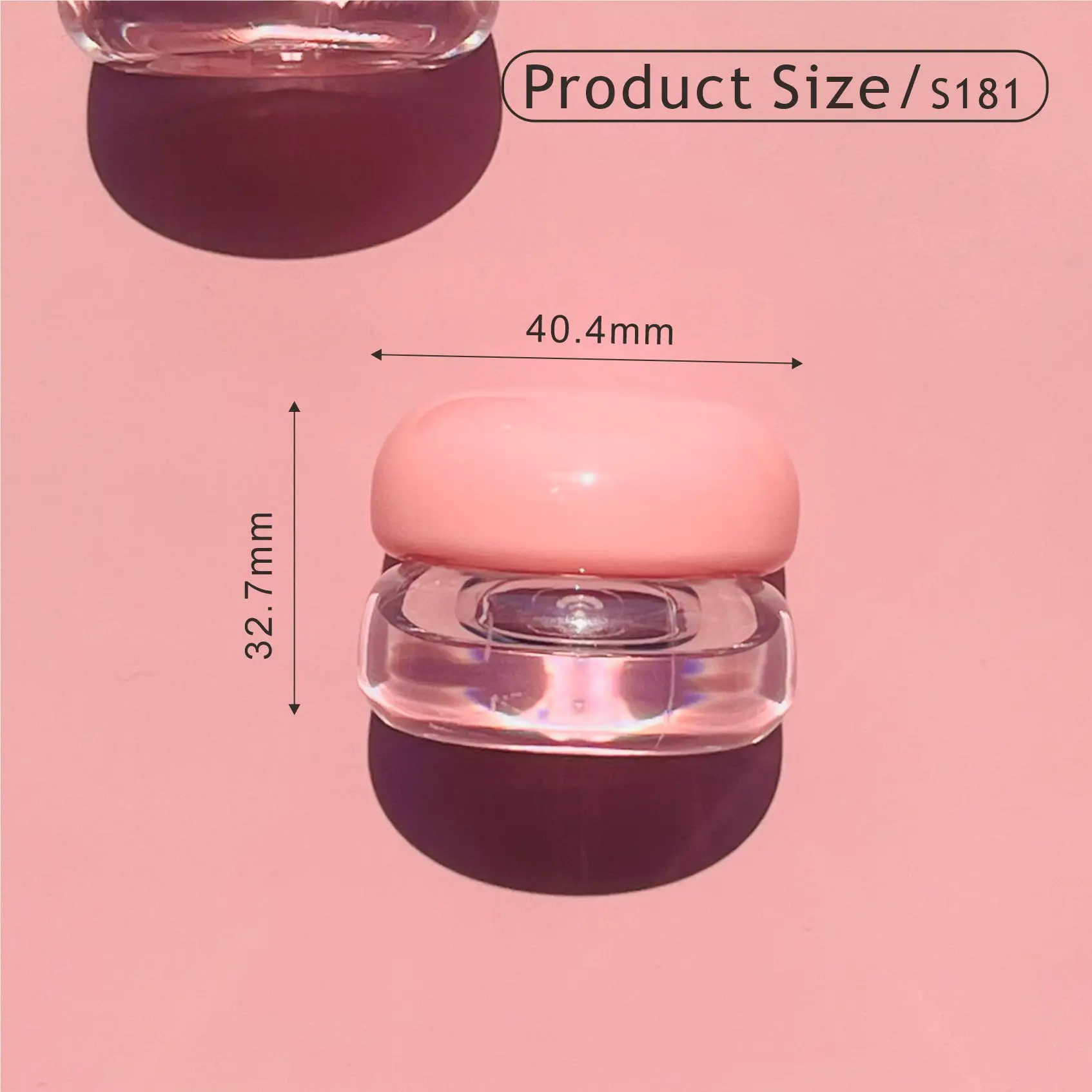Unique Empty lip balm jar pink lip cream blusher jar Lipstick jar lip balm container  Custom Logo Private Label cosmetic