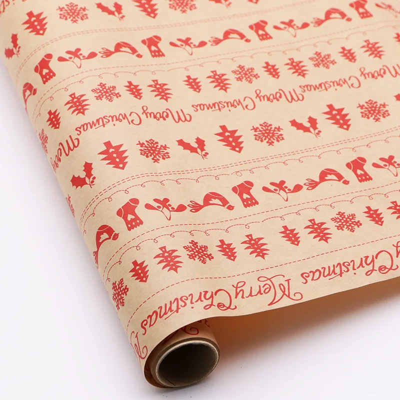 2024 New Edgy Design Tissue Paper Custom Logo Christmas Gift Packing Wrapping Paper