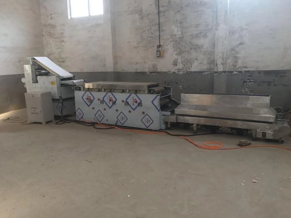 Arabic bread bake oven / Pita Roti making machine / Dough bread shaping forming production line