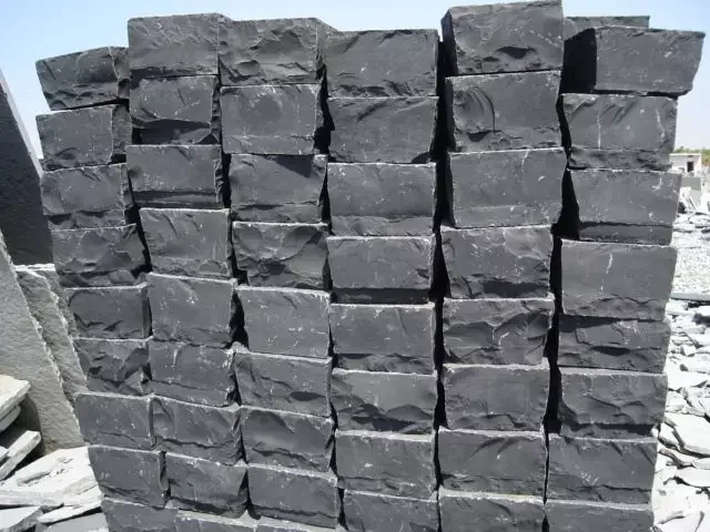 Natural Black Limestone Cobbles