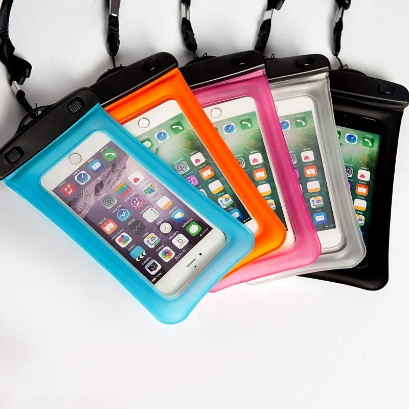 Custom Floating Waterproof Case IPX8 Waterproof Phone Case Underwater TPU Dry Bag for IPhone X/8/8plus/7/7plus/6s/6/6s plus