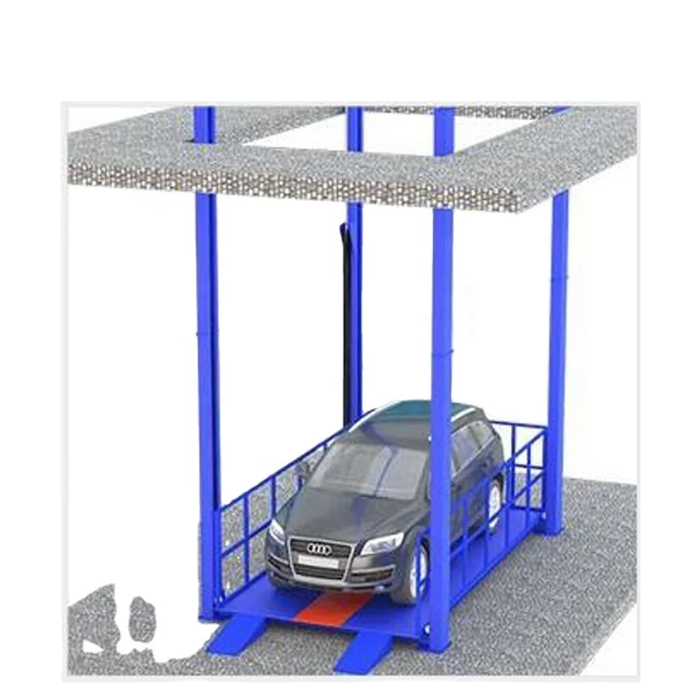 5000kg heavy duty underground garage electric hydraulic car lifts platform automatic 4 post vehicle elevator