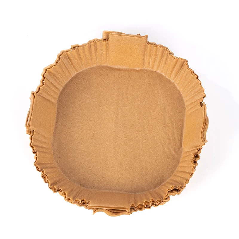 LOKYO Fluorescent-free heat resistant greaseproof moisture proof 6.3 Inch disposable air fryer paper liner