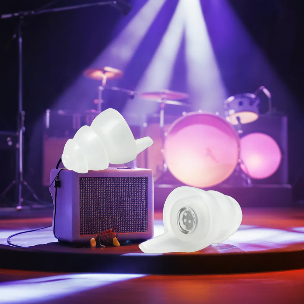 High Fidelity Acoustic Noise Silicone Ear Plugs Concert Earplugs For Party Music
