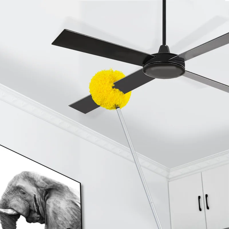 DS3620 Ceiling Fan Cleaner Duster High Ceiling Extended Fan Blade Cleaner Reusable Microfiber Ceiling Fan Blade Cleaner Duster