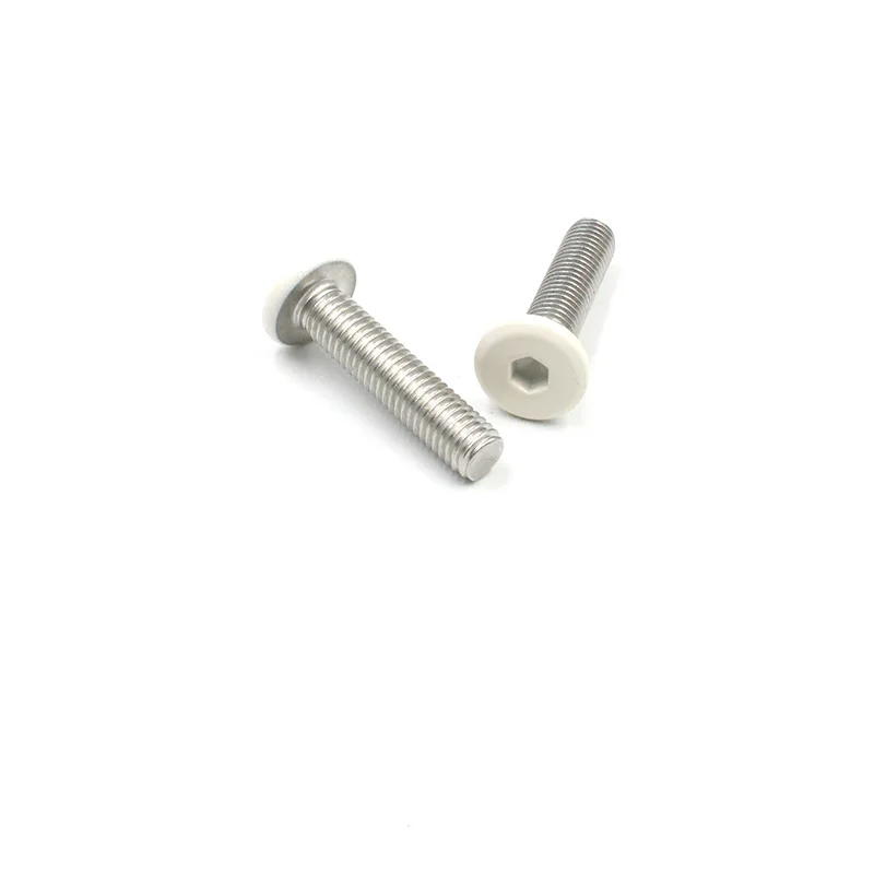 flat head hex socket machine screw stainless steel allen cap screws white screws with colored head