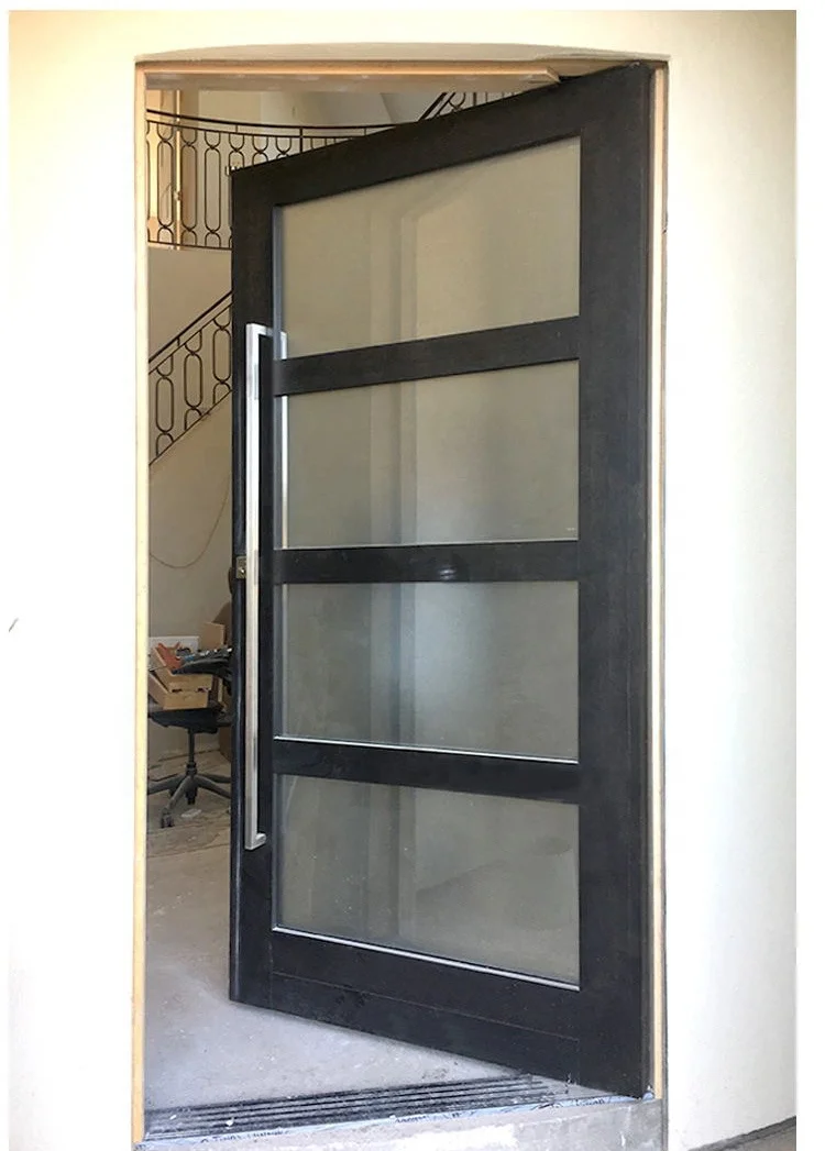 Double glass aluminium soundproof used exterior french doors