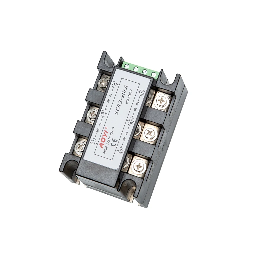 AOYI 220VAC трехфазные низкие мощность SCR3-40LA твердотельное реле с защита от обратной