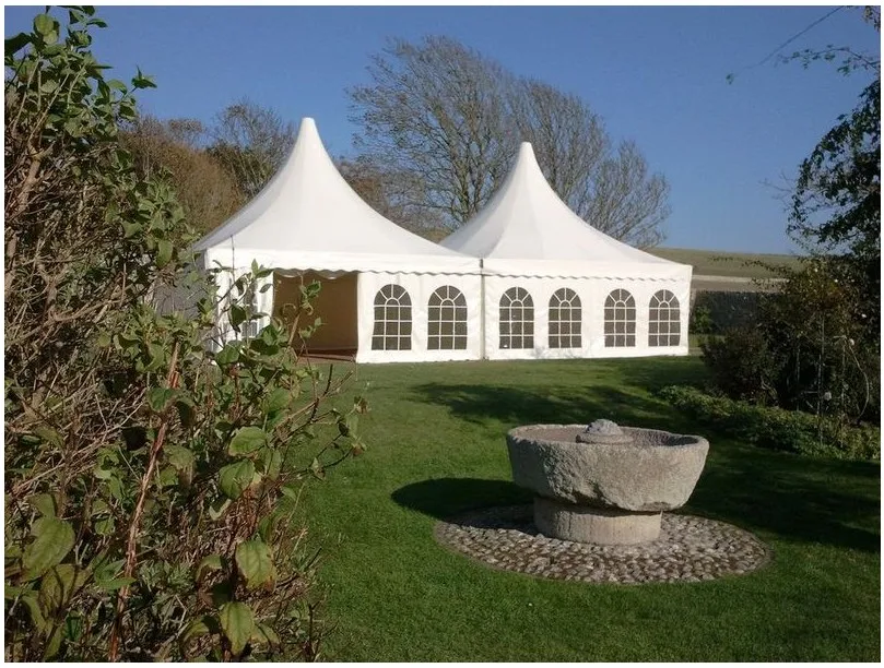 Large aluminum tenda 6x6 white wedding marquee camping gazebo tent