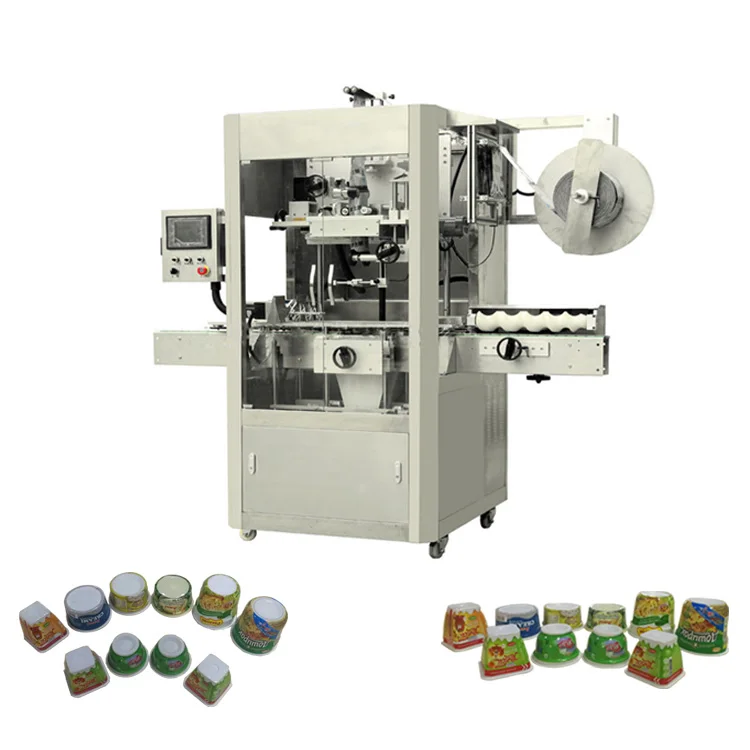 
Automatic Plastic Drink Bottle Shrink Sleeve Labeling Machine Yogurt Cups Sleeve Labeler 