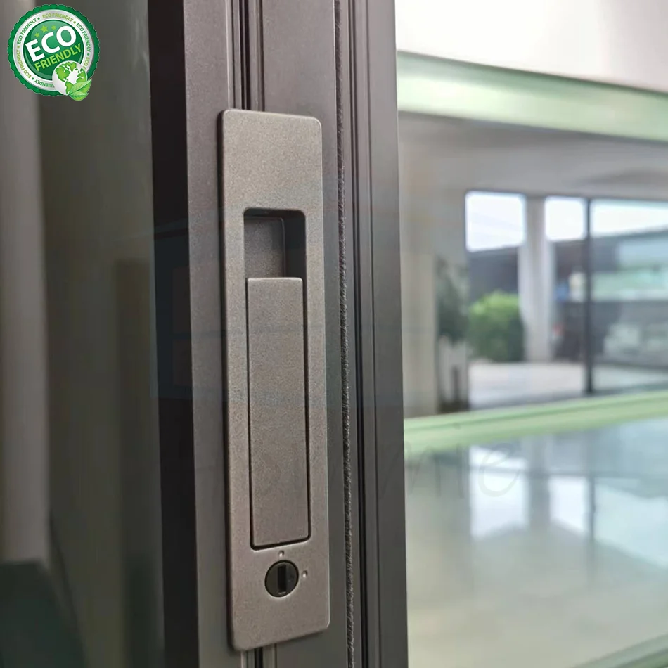 Ultra Slim 3 Track Sliding Window Interior Living Room,Aluminum Profile Sliding Glass Door And Windows