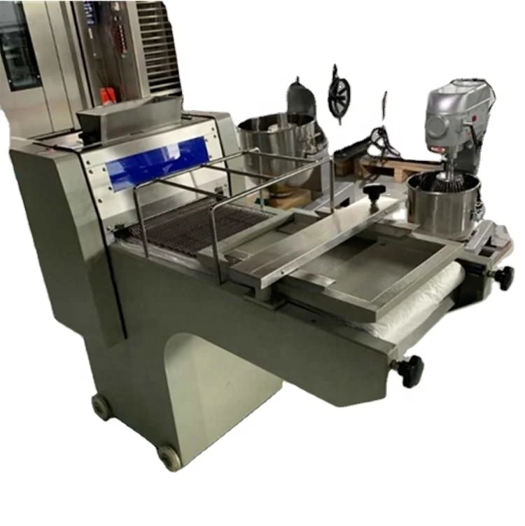 automatic 220v small mini table top manual croissant pastry food pizza dough pressing sheeter rolling machine for home use