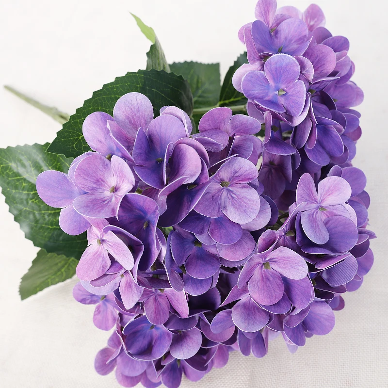 factory 5 heads artificial hydrangea arrangements wedding decoration flower simulation 3D LaTeX artificial flower ornaments