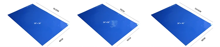 Blue Sticky Mats Manufacturer For Electronic FactoryFor Electronic Factory Esd Sticky M
