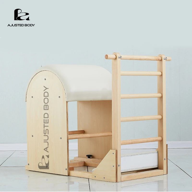 Pilates Exercise Equipment Fitness  Machine Maple Barrel Wooden Pilates Reformer Ladder Barrels