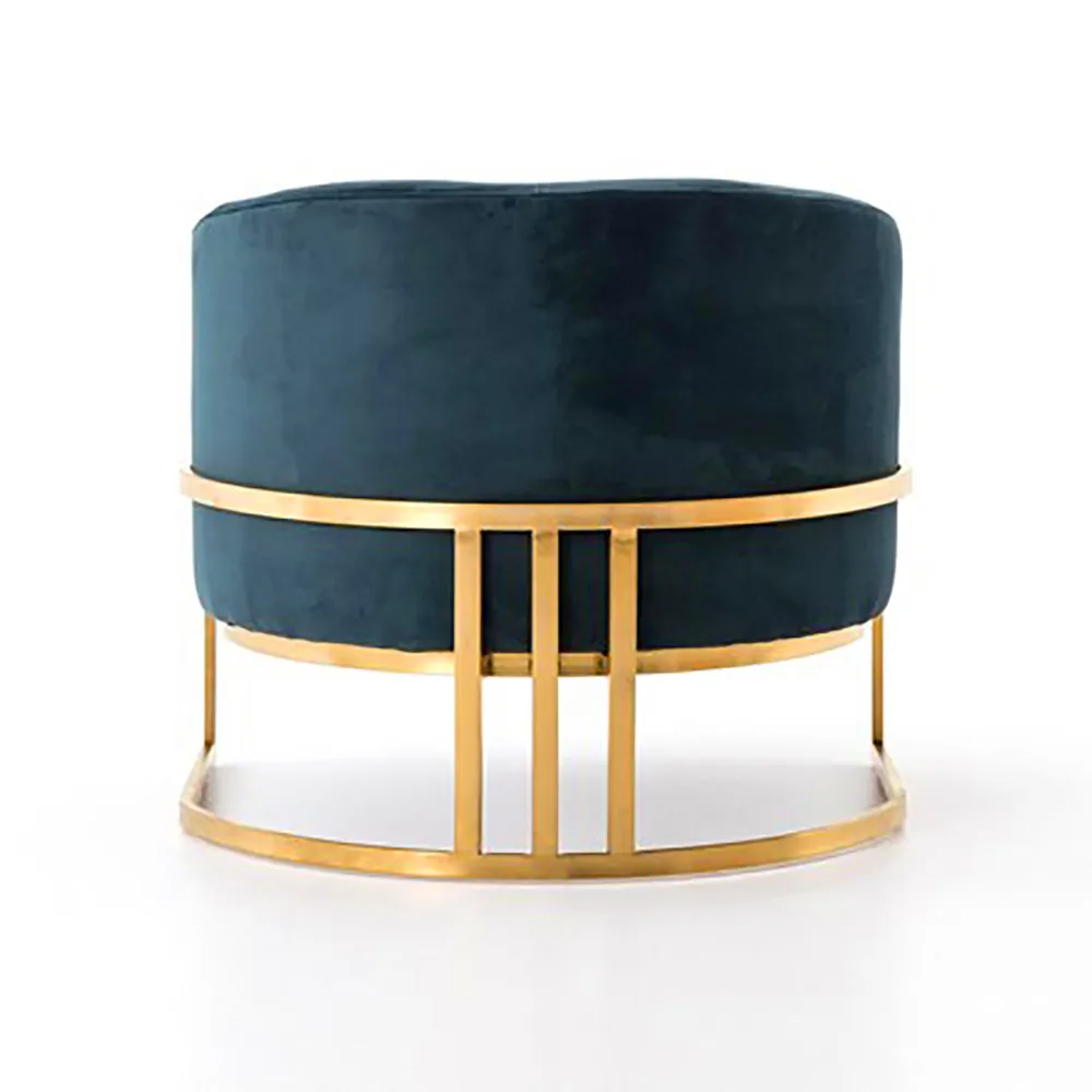 Wholesale furniture modern fabric velvet outdoor chairs comfortable elegant beauty fancy living room single seat sofa chair