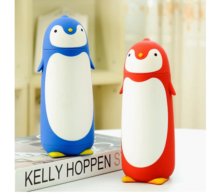 
Hot selling Cute penguin water bottle Stainless Steel thermos vacuum flask 