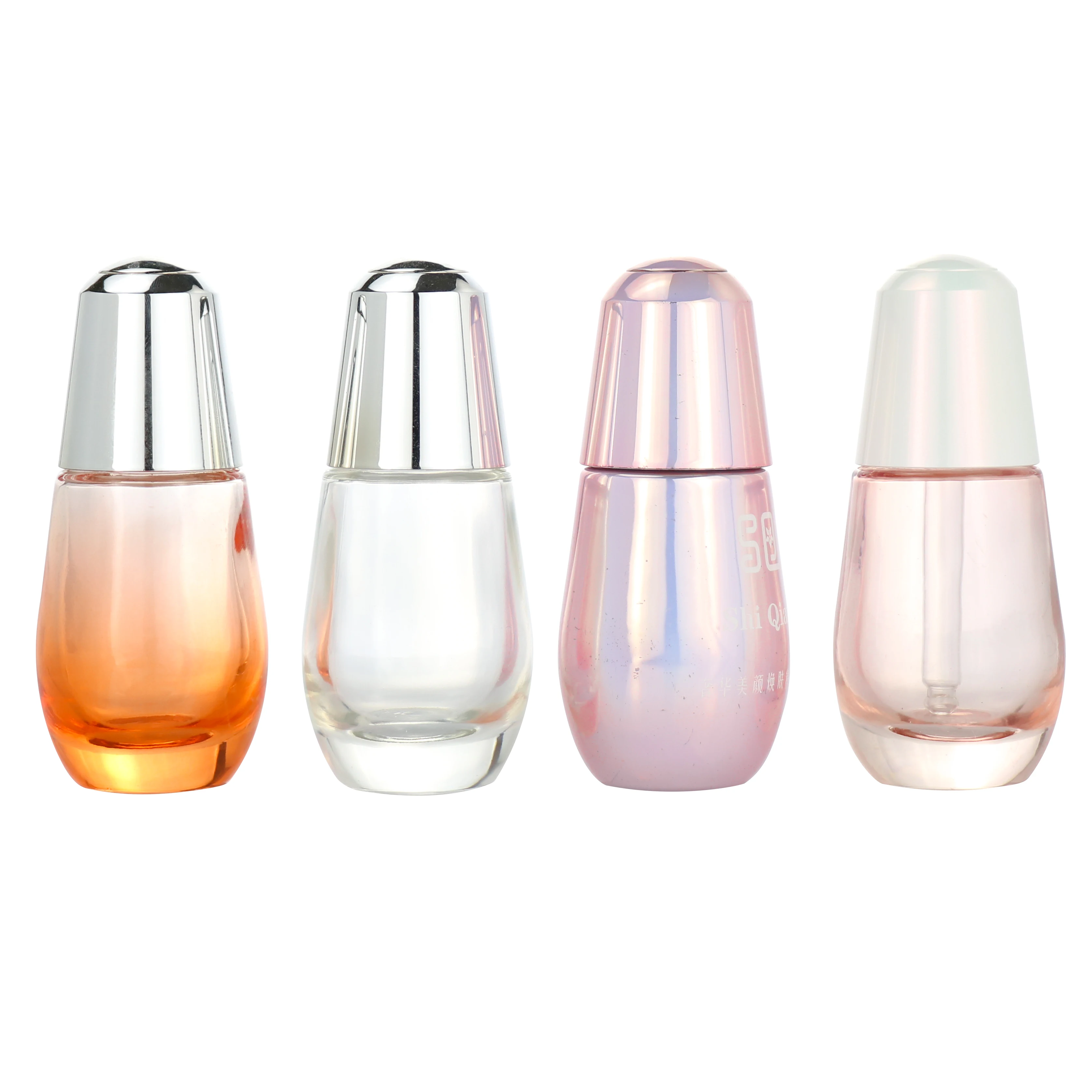 15ml/30ml/60ml end surface eyedropper  glass bottle with free samples cosmetic slanted shoulder anointing oil glass bottle 1oz