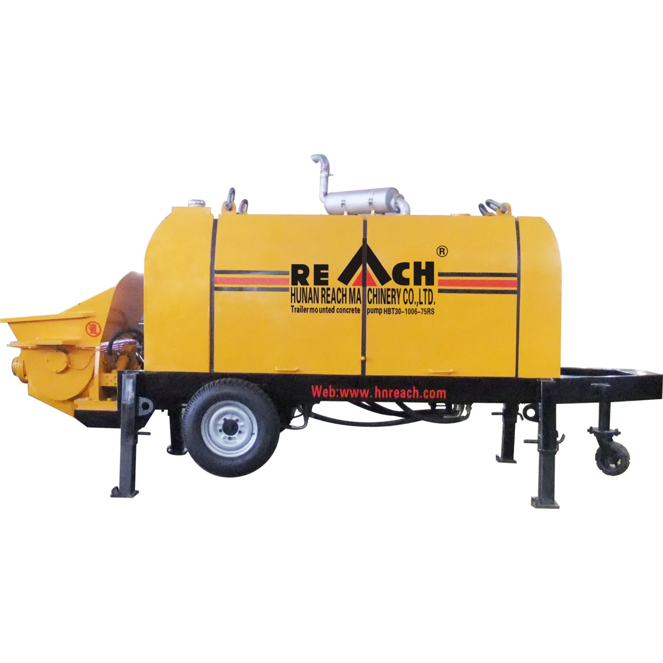 factory sale Joint Deutz diesel engine concrete pump 90m3/h capacity