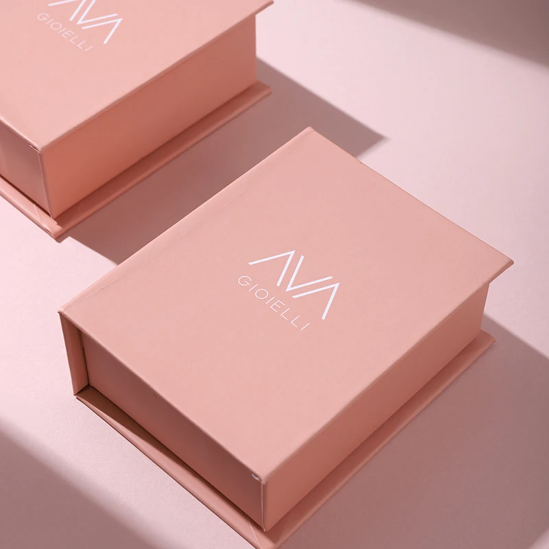 A1 Hot Selling New Product Pendant Box Book Shaped Paper Jewelry Box Engagement Proposal Ring Necklace Jewelry Boxes