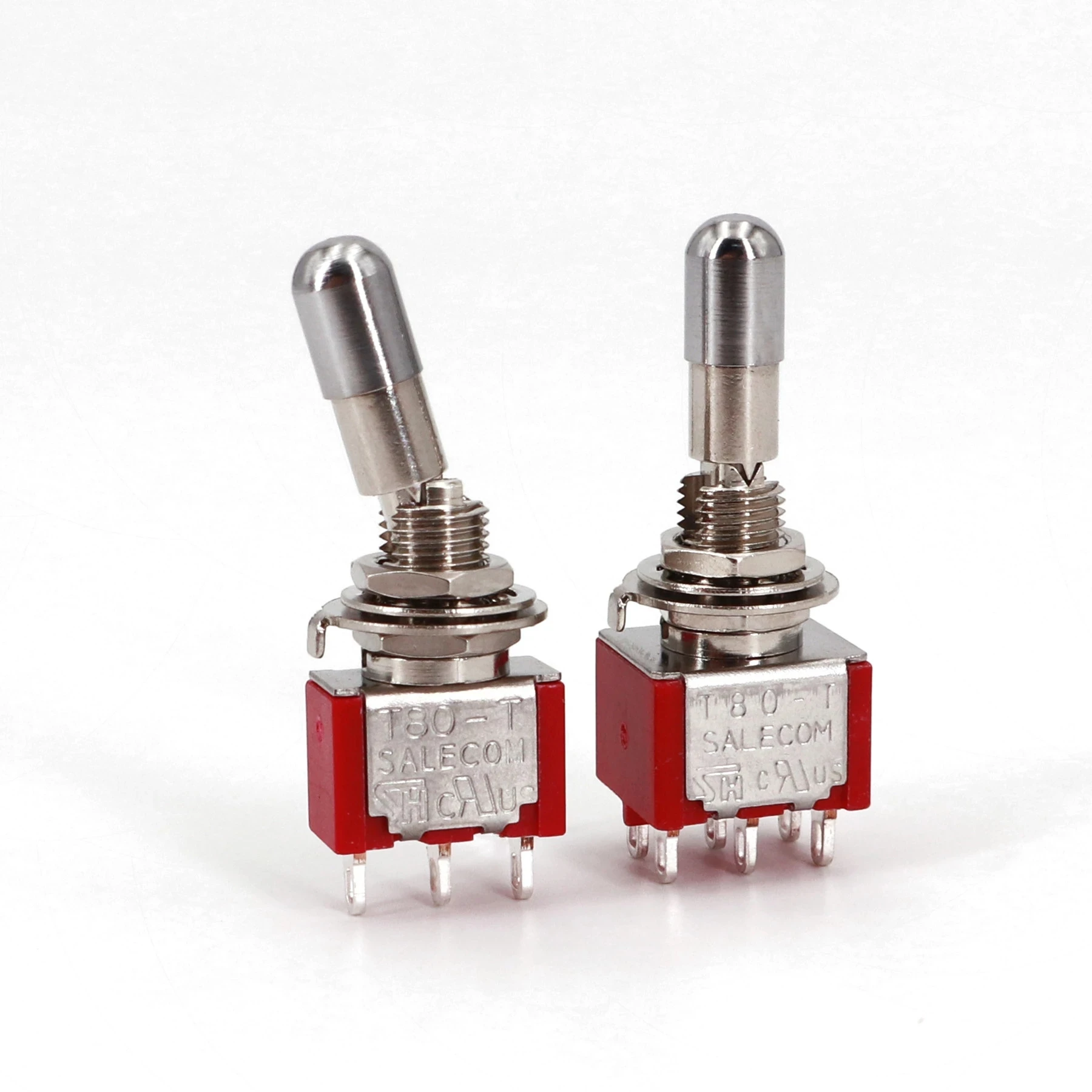 T80-T серии SH круглый верхний противонеправильный стопорный рычаг с креплением на панель 6,35 мм мини-тумблер 3pin/6pin