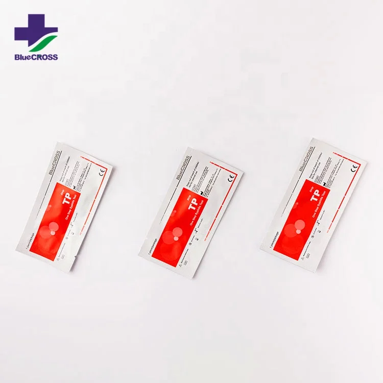 
CE Approval Blood One Step Diagnostic Anti-TP Strip Cassette China Syphilis Rapid Test Kits 