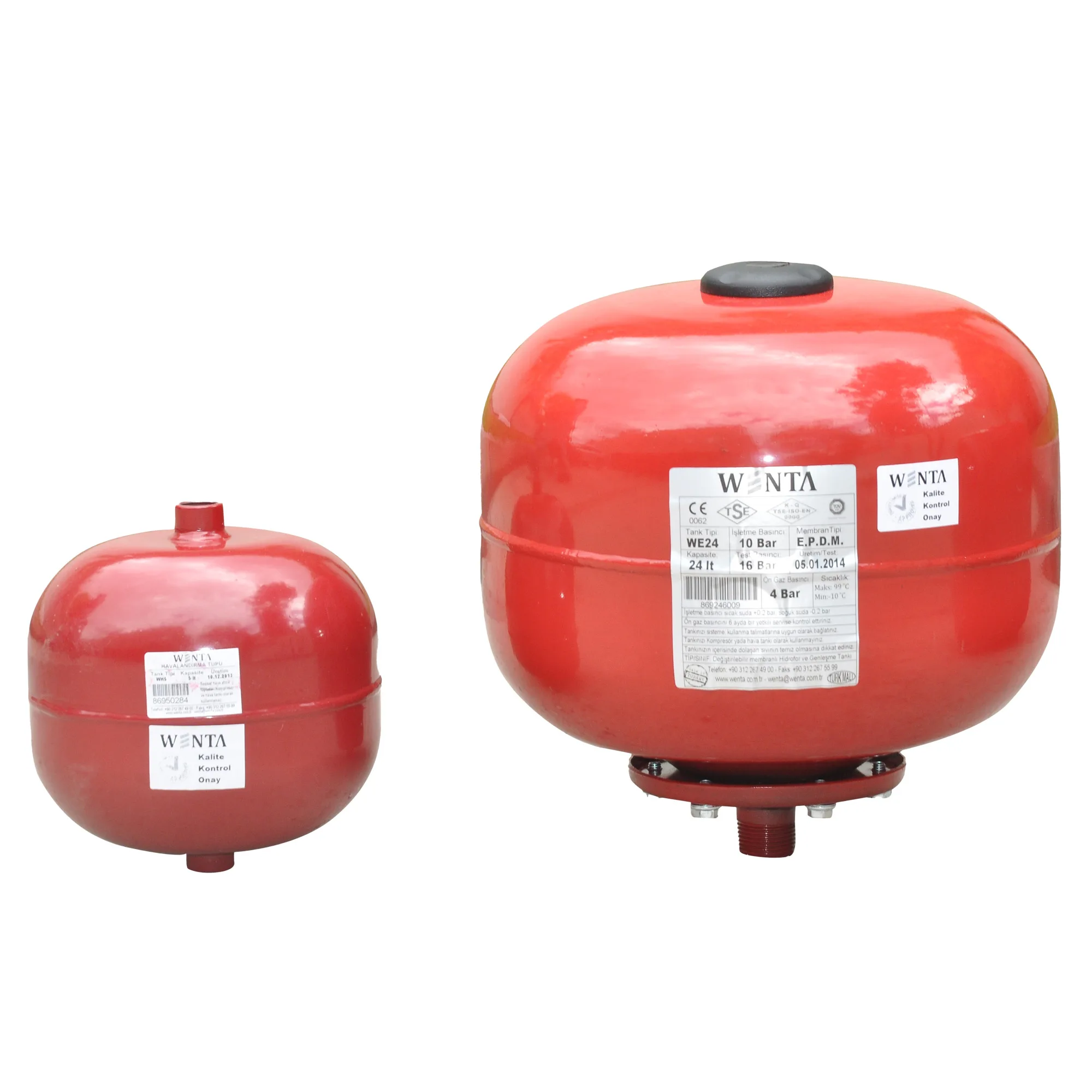 Гидрофорные и расширительные Баки со сменной мембраной от 5L до 5000L вертикальные, горизонтальные и сферические сосуды высокого давления