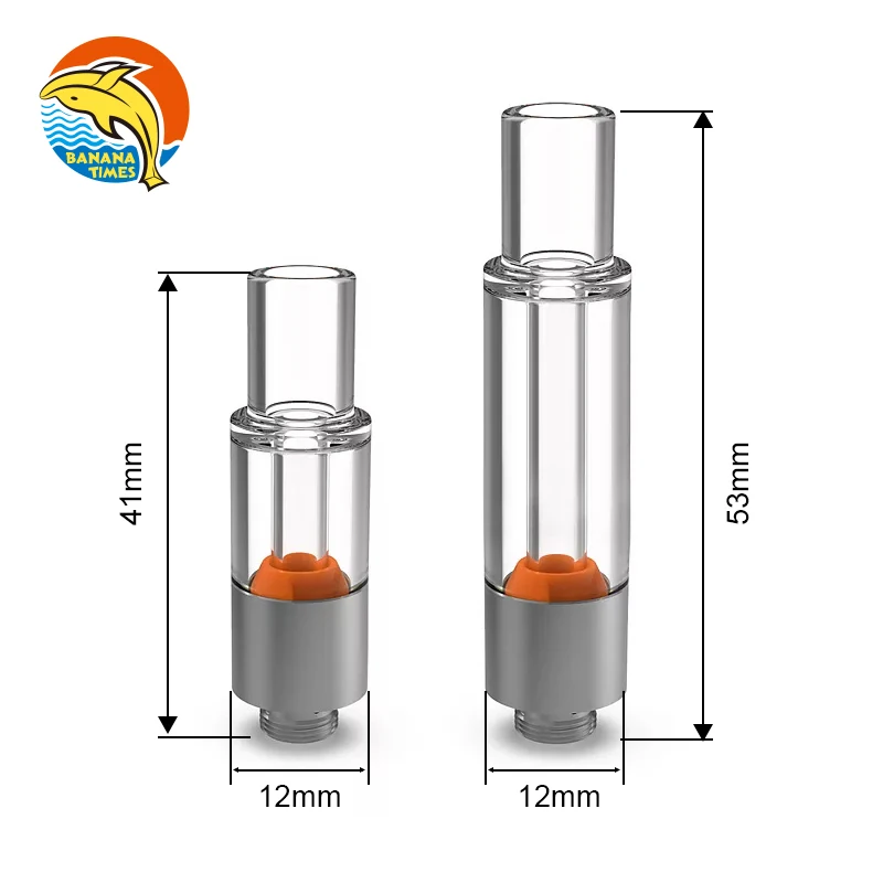 
2021 Utah Hot sale vape tank empty 0.5ml 1ml 510 glass tank glass vape cart 