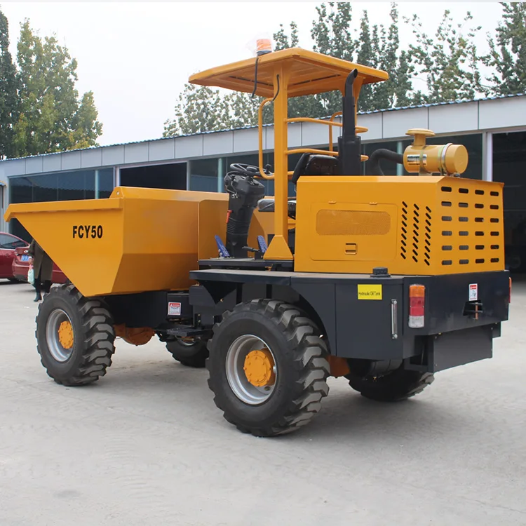 YISHAN MACHINE 5ton FCY50 4X4 hydraulic china small dump truck