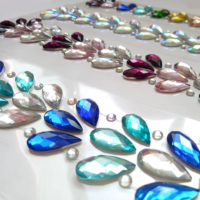 eyes body hair accessories face glitter jewels crystal rhinestones hair stickers for rave festival parties