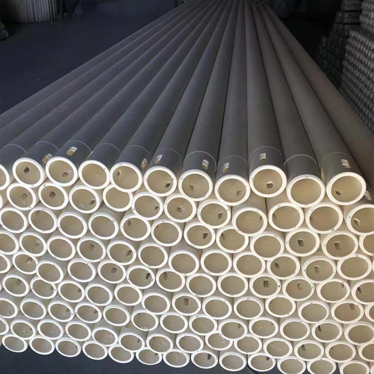 High temperature glass tempering furnace alumina roller / alumina ceramic tubes