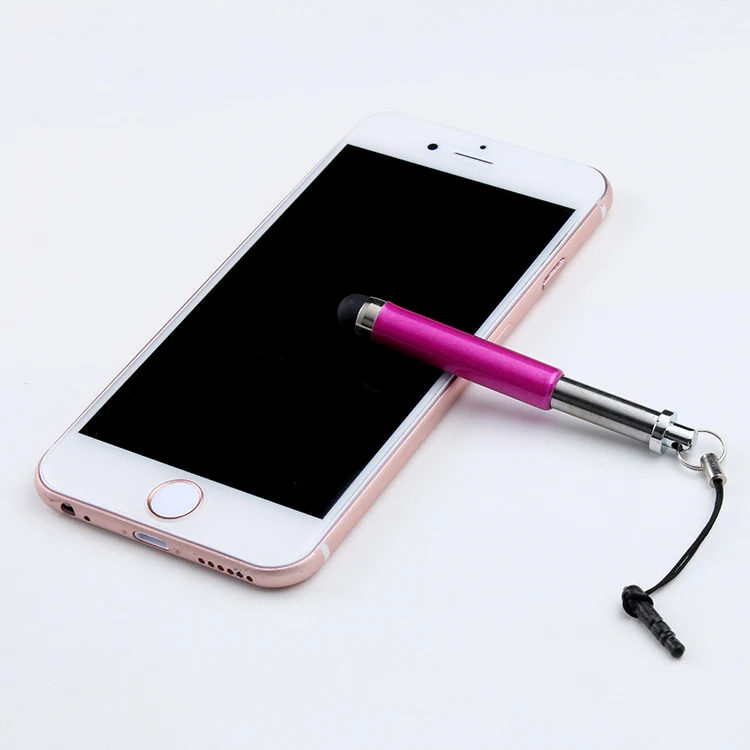Two sections retractable touch pen Phone Accessories Promotional Gift Universal Capacitive Stylus Touchscreen Pen For Tablet PC