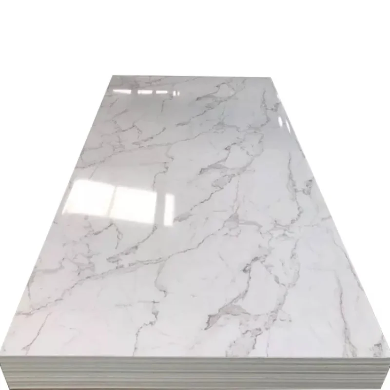 High Glossy Marble Bamboo Charcoal Wall Board WPC Wood Grain Wall Panel Carbon Fiber Decorative Wall Panel for TV Background
