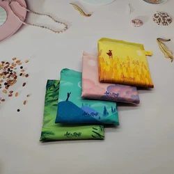 Customized Reusable Recycled Nylon Foldable Tote Bag With Pouch For Shopping and Grocery