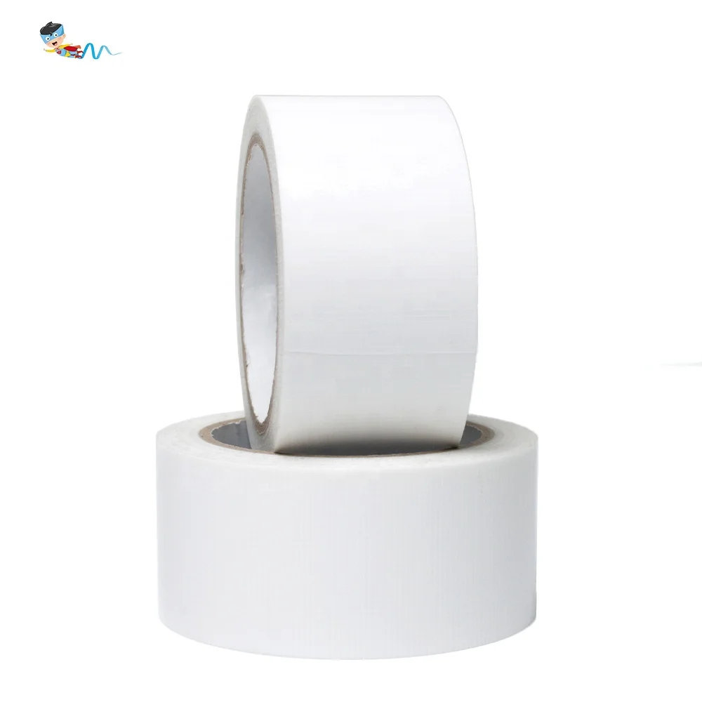 4- White Color Recyclable UV Resistant Spray Paint Protection No-Residual Polyethylene Film PE Cloth Masking Self Adhesive Tape