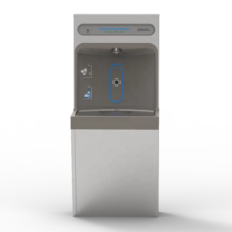 TB45-2CV Surface Mount Bottle filler Refrigerated Bottle Filling Station, Filtered 8GPH Stainless Steel