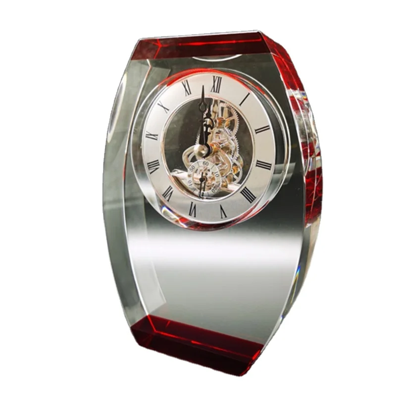 Factory Supply Best-Selling Wedding Favorite Crystal Clock Souvenir Supplier Crystal Clock
