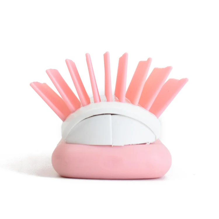 Wholesale Plastic Custom Salon Care Simple Big Strong Bristles Pink Denman Hair Brush 9 rows Ingrown Hair Brush For Girls