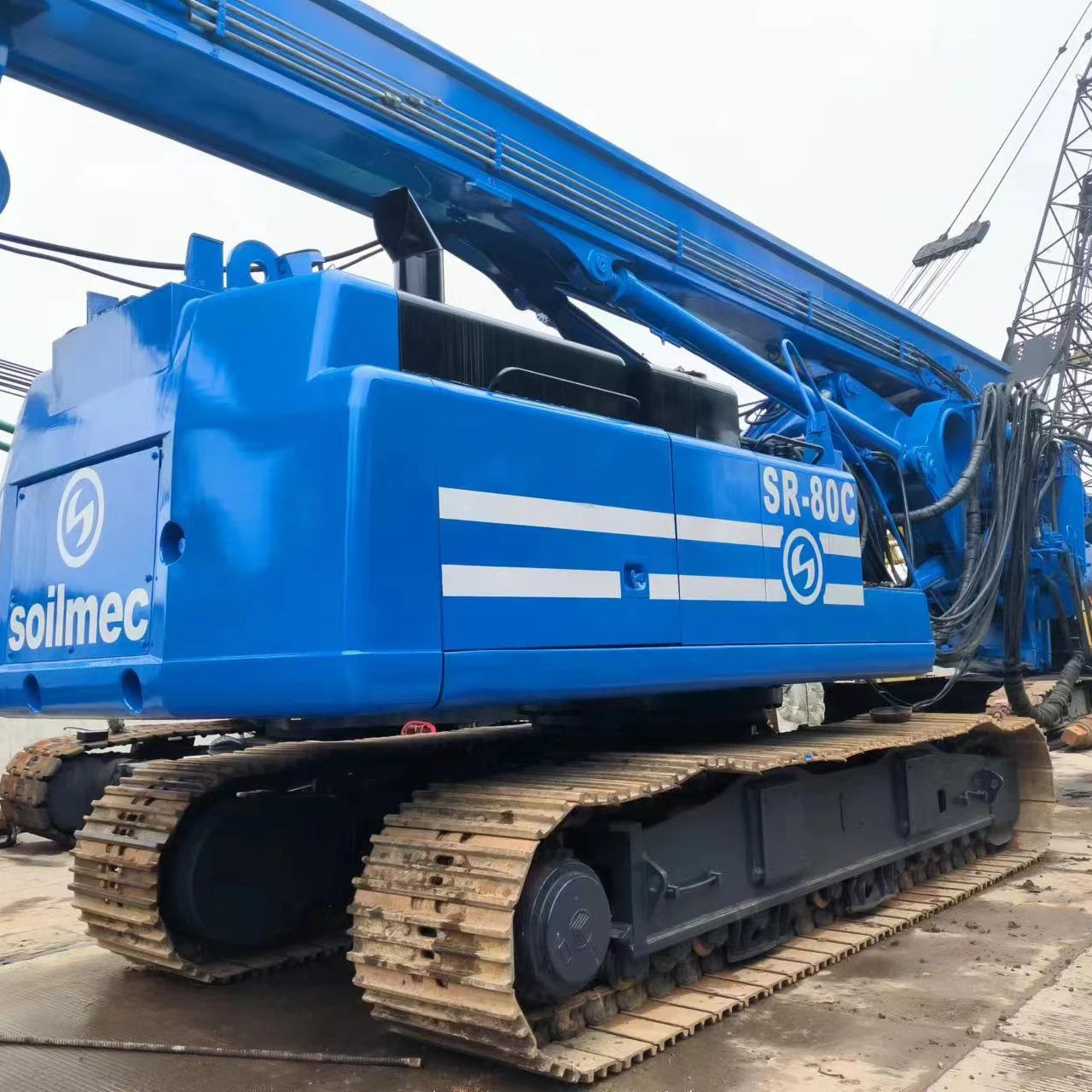 Rotary Drill Well Rig Used Soilmec SR80 SR80C Rotary Rig For Mining