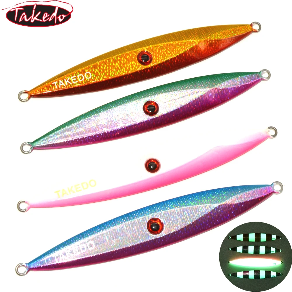 TAKEDO JY12 12cm 100g Cyclops Lead Metal Jig Fast Sinking Speed Fall Bait Fishing Weights Jigs Lures Sinker
