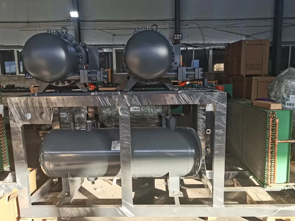 Cheap 3Ton Heat Exchanger and Refrigeration Unit 95hp Low Temp Cold Room Equipment Monoblock Screw Compressor Condensing Unit
