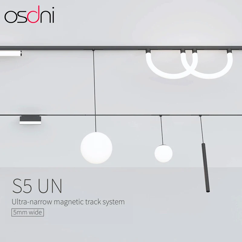 5mm Extremely narrow Magnetic Track Light System DC24V led 6W 9W Intelligent Tuya Zgbee Linear Flood Light min magnet light lamp