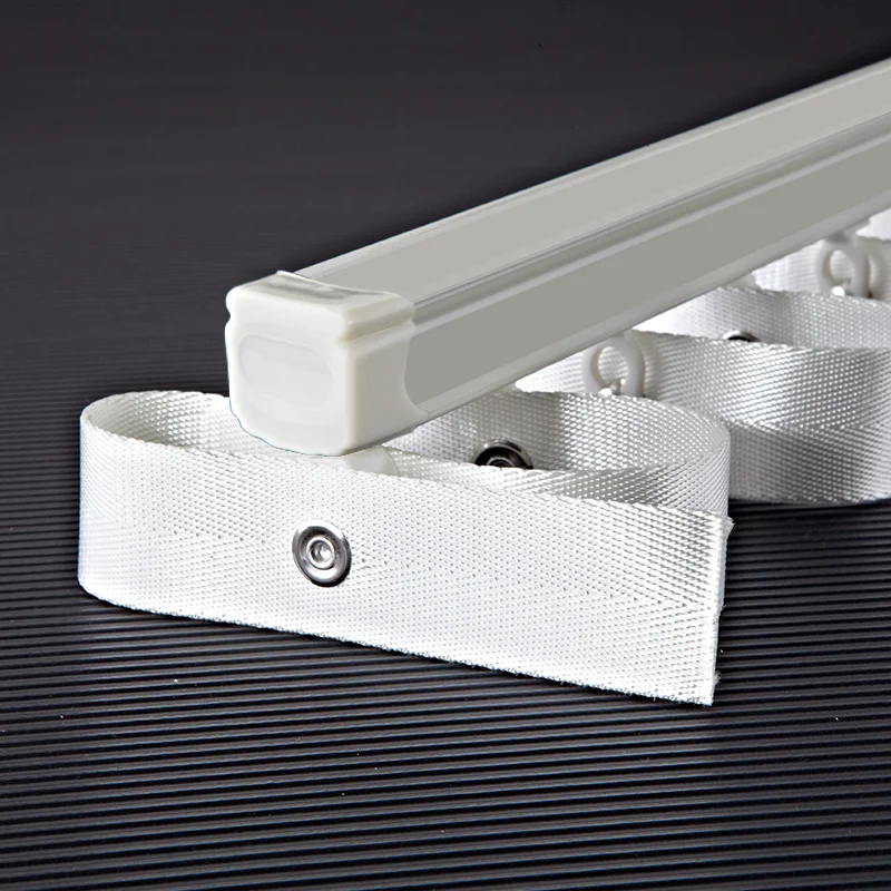 High Quality Ripple Fold Curtain Track Rail Aluminum S Wave Curtain Rods Built-in PVC Adhesive Strip With Runner And Tape